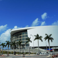 Aan de American Airlines Arena