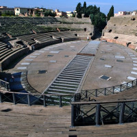 Midden van het Amfitheater van Pozzuoli