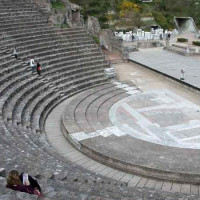 Tribunes van het Romeins Theater en Odeon van Fourvière