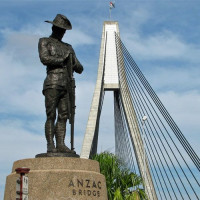 Monument aan de Anzac Brug
