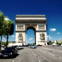 Voorkant van de Arc de Triomphe