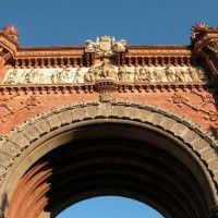 Detail van de Arc del Triomf