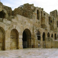 Bezoekersingang van het Theater van Herodes Atticus