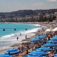 Stranden van de Baie des Anges