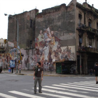 Kruispunt in de Barrio de San Telmo
