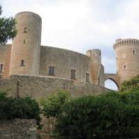 Muren van het Castell de Bellver