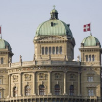 Zicht op het Bundeshaus