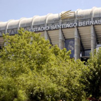 Buiten aan het Estadio Santiago Bernabeu