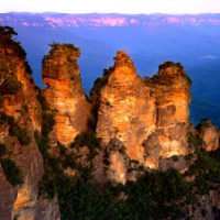 Rotsen in het Blue Mountains National Park