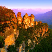 De bergen van het Blue Mountains National Park