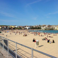 Toeristen op Bondi Beach