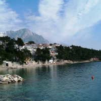 Overzicht van het Brelastrand
