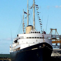 Boeg van het Royal Yacht Britannia