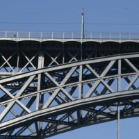 IJzeren brug in Porto