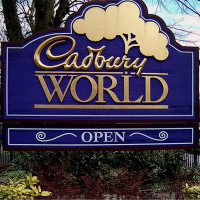 Naambord van Cadbury World