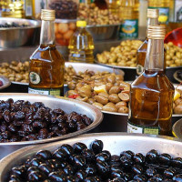 Producten op de Carmel Markt