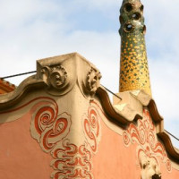 Detail van het Casa-Museu Gaudí