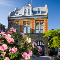 Bloemen aan het Centre d’Histoire de Montréal