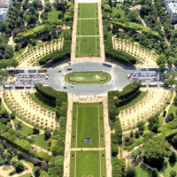 Luchtbeeld van het Marsveld