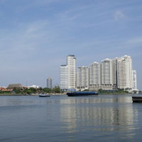 Zicht over de Chao Phraya rivier