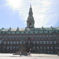 Gevel van het slot Christiansborg