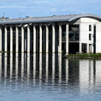 Overzicht van het Stadhuis van Reykjavik