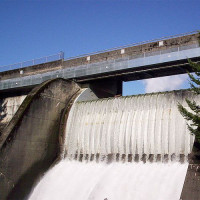 Water aan de Cleveland Dam