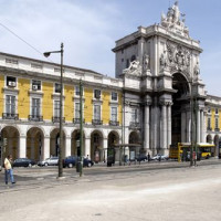 Gebouw aan het Praça do Comércio