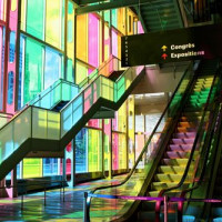 Trappen in het Palais des Congrès