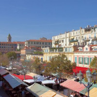 Overzicht op de Cours Saleya