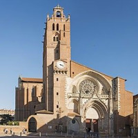 Vooraanzicht van Cathédrale Saint-Etienne