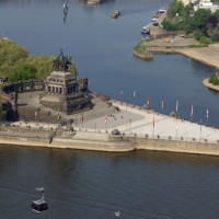 Deutsches Eck tussen Rijn en Moezel