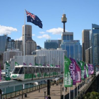 Monorail in Darling Harbour