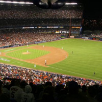 Wedstrijd in het Dodger Stadium