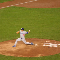 Honkballen in het Dodger Stadium