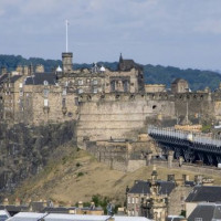 Vergezicht op Edinburgh Castle