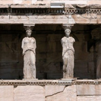 Kariatiden op de Akropolis