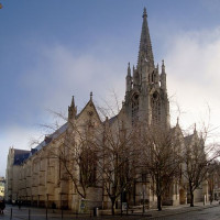 Vooraanzicht van Eglise de Saint Maurice