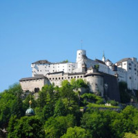 Beeld van de Festung Hohensalzburg