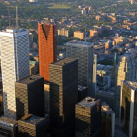 Beeld van het Financial District