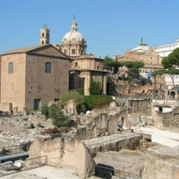 Zicht op het Forum Romanum