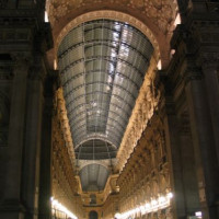 's Nachts in de Galleria Vittorio Emanuele II