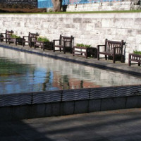 Vijver in de Garden of Remembrance