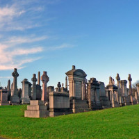 Grafstenen op de Glasgow Necropolis
