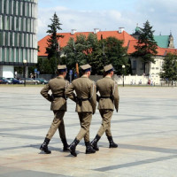 Soldaten in Warschau