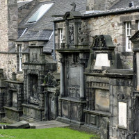 Grafmonumenten bij Greyfriars Kirk