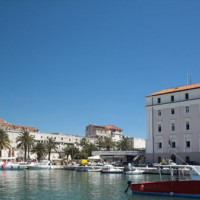Bootjes in de haven van Split