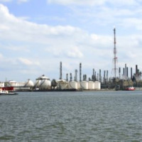 Opslagcontainers in de Antwerpse haven
