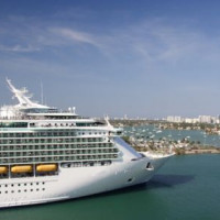 Cruiseschip in de Haven van Miami