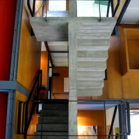Trappen in het Centre Le Corbusier